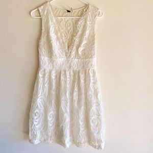 Lace white dress